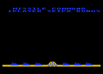 Missile Command screenshot 4 for Atari 5200